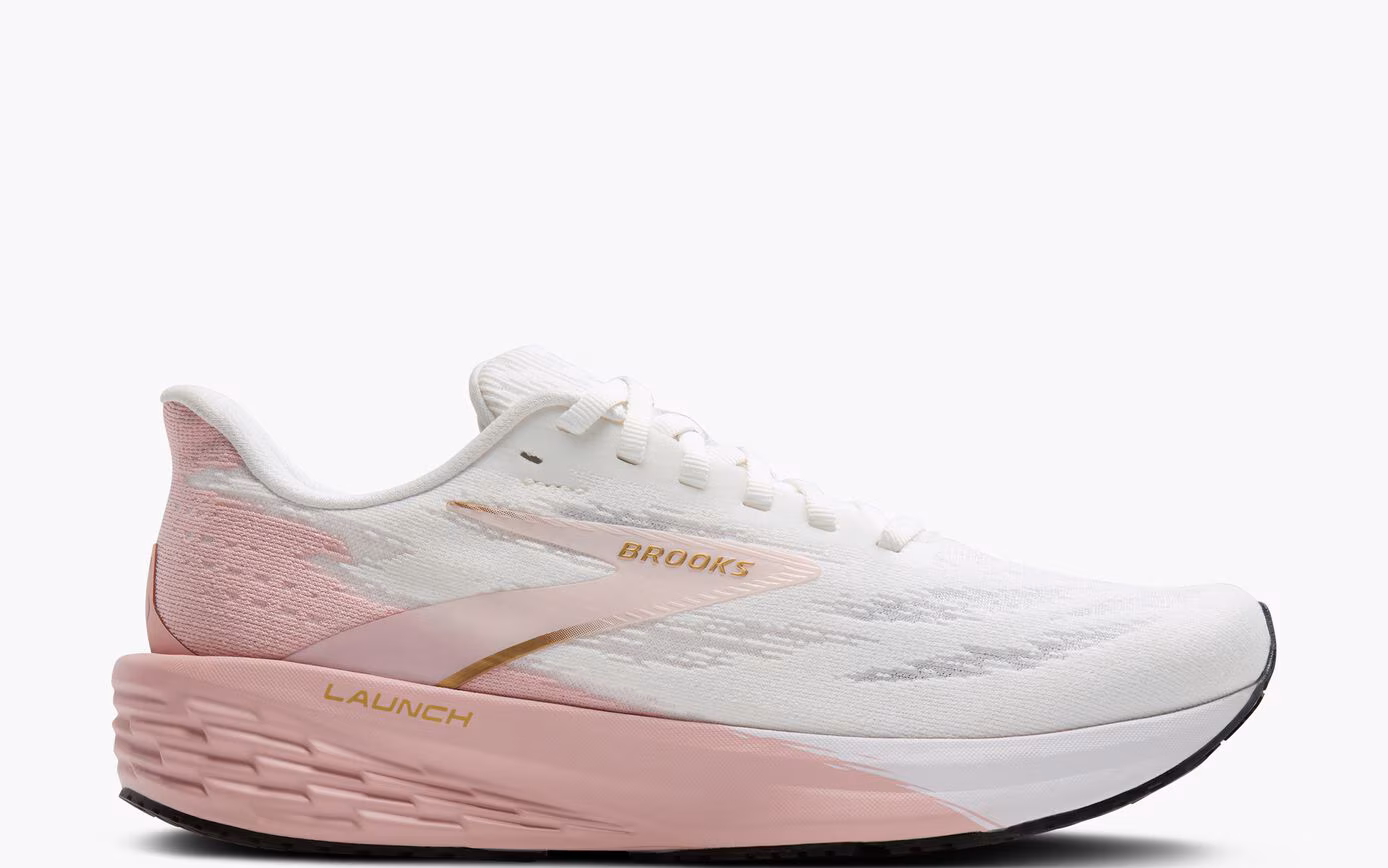 Womens Launch 11 White Gold & Pink