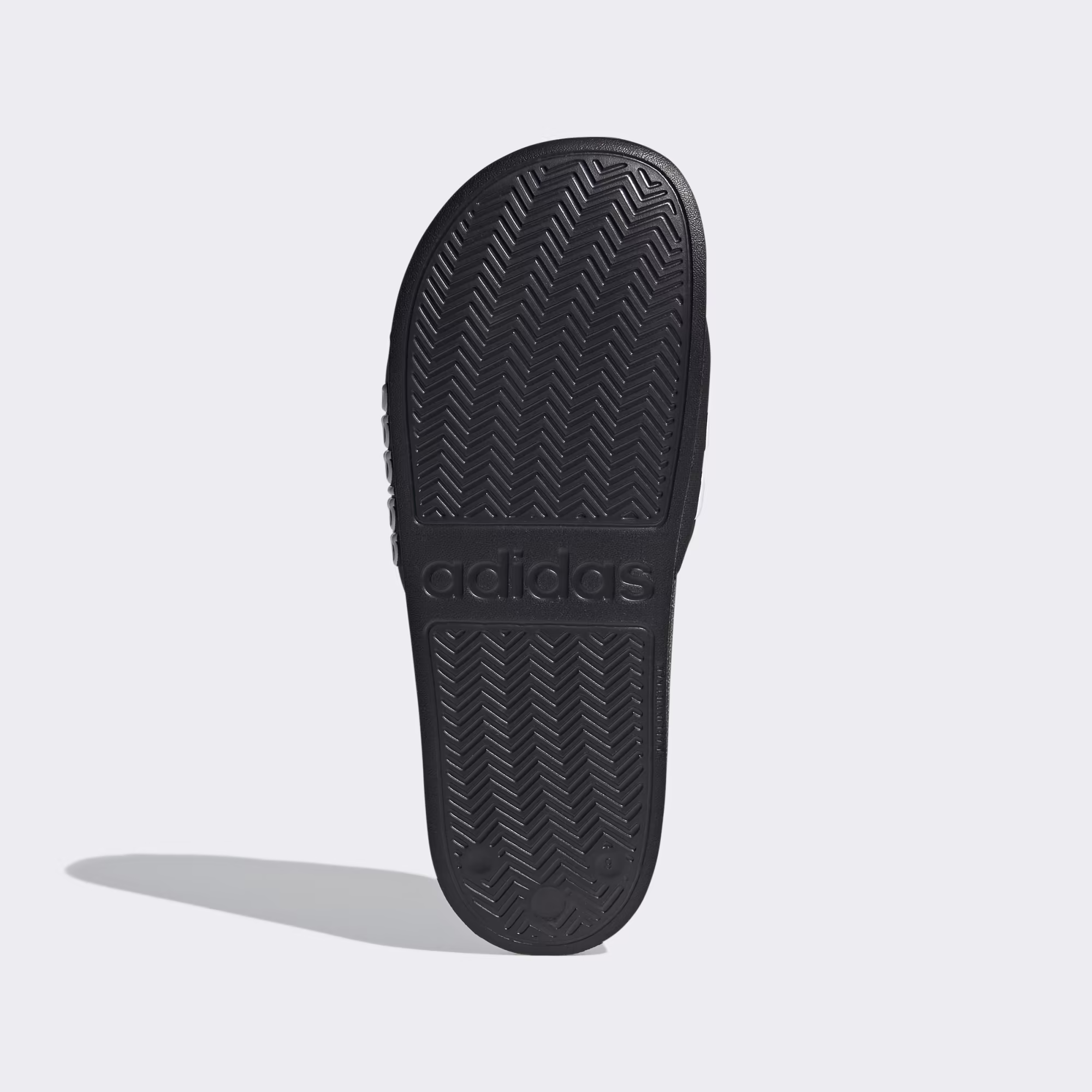 Mens Adilette Shower Slide Black & White - Image 3