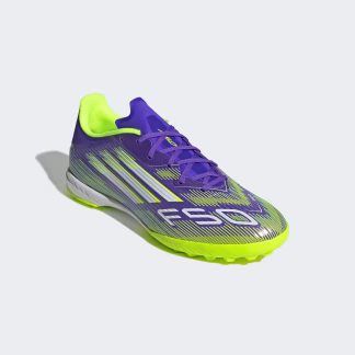 Adidas Mens F50 Club TF Purple Rush & Lucid Lemon